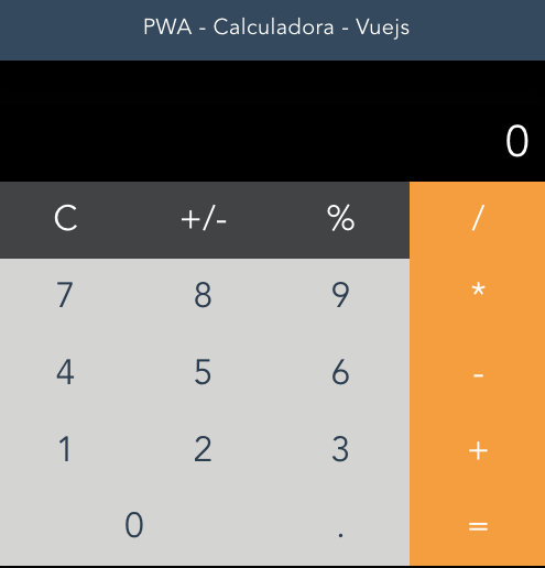 La calculadora que vamos a construir en este tutorial