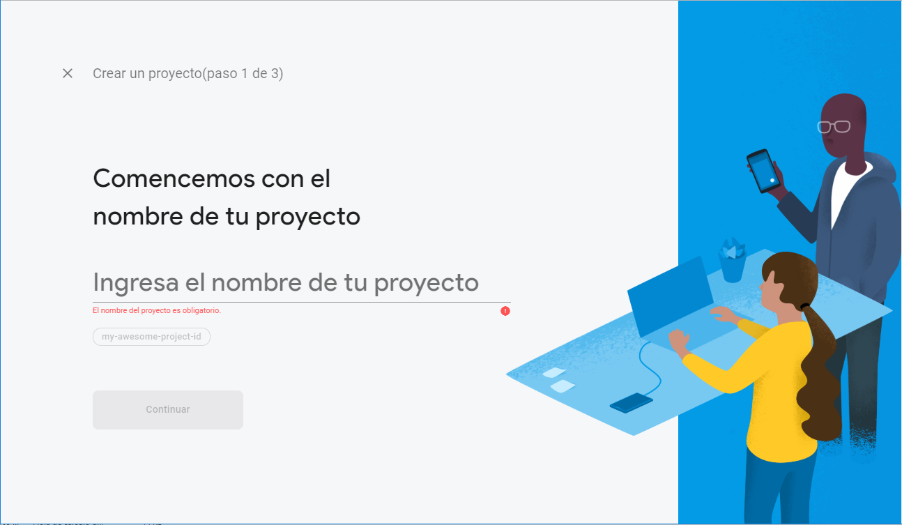 Creando un nuevo proyecto en Firebase