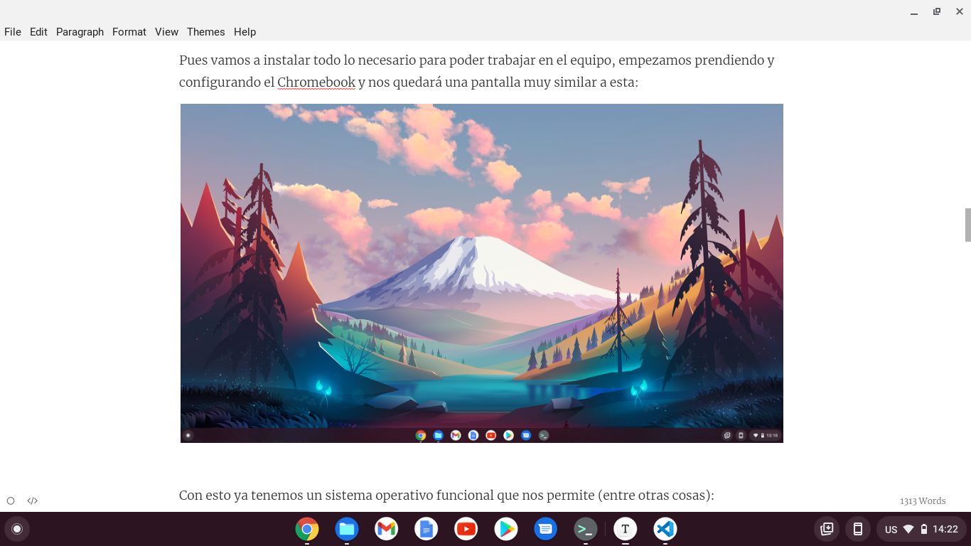 Typora en ChromeOS